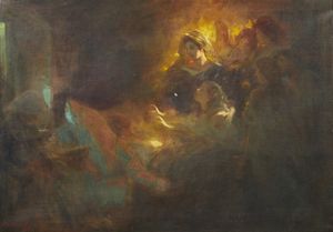 RITZBERGER ALBERT (1853 - 1915) - La Visione