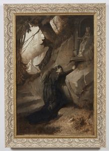 FLUGGEN JOSEF (1842 - 1906) : Scena dal Tannhauser di Wagner, la preghiera di Elisabetta  - Asta Asta 381 | ARTE ANTICA E DEL XIX SECOLO - Dipinti del XIX secolo  Online - Associazione Nazionale - Case d'Asta italiane