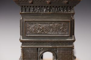 BRONZISTA DEL XIX SECOLO : Arc de Triomphe in bronzo su base in marmo giallo  - Asta Asta 381 | ARTE ANTICA E DEL XIX SECOLO - Dipinti del XIX secolo  Online - Associazione Nazionale - Case d'Asta italiane