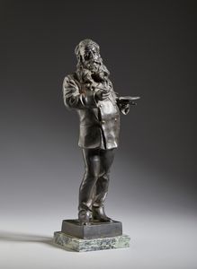 GEMITO VINCENZO (1852 - 1929) - Fonderia. Ritratto di Meissonier