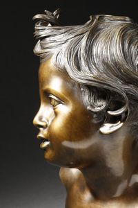 GEMITO VINCENZO (1852 - 1929) : Fonderia. Busto di fanciullo  - Asta Asta 381 | ARTE ANTICA E DEL XIX SECOLO - Dipinti del XIX secolo  Online - Associazione Nazionale - Case d'Asta italiane