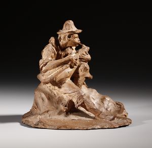 SCULTORE ITALIANO DEL XX SECOLO - La cornamusa