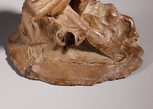 SCULTORE ITALIANO DEL XX SECOLO : La cornamusa  - Asta Asta 381 | ARTE ANTICA E DEL XIX SECOLO - Dipinti del XIX secolo  Online - Associazione Nazionale - Case d'Asta italiane