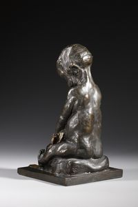 SCULTORE ITALIANO DEL XIX-XX SECOLO : Bimbo con mascherone  - Asta Asta 381 | ARTE ANTICA E DEL XIX SECOLO - Dipinti del XIX secolo  Online - Associazione Nazionale - Case d'Asta italiane