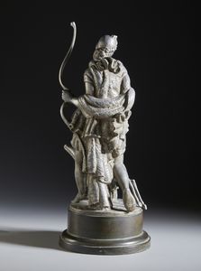 LORENZETTI CARLO (1858 - 1945) : Diana Cacciatrice  - Asta Asta 381 | ARTE ANTICA E DEL XIX SECOLO - Dipinti del XIX secolo  Online - Associazione Nazionale - Case d'Asta italiane