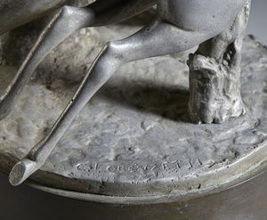 LORENZETTI CARLO (1858 - 1945) : Diana Cacciatrice  - Asta Asta 381 | ARTE ANTICA E DEL XIX SECOLO - Dipinti del XIX secolo  Online - Associazione Nazionale - Case d'Asta italiane