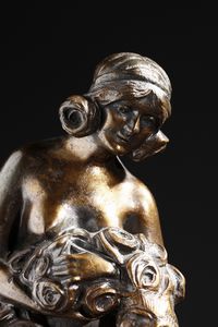 SCULTORE AUSTRIACO DEL XX SECOLO : Allegoria della Primavera  - Asta Asta 381 | ARTE ANTICA E DEL XIX SECOLO - Dipinti del XIX secolo  Online - Associazione Nazionale - Case d'Asta italiane