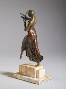 LORMIER (XX SECOLO) JEAN : Danzatrice  - Asta Asta 381 | ARTE ANTICA E DEL XIX SECOLO - Dipinti del XIX secolo  Online - Associazione Nazionale - Case d'Asta italiane