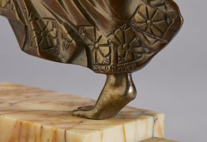 LORMIER (XX SECOLO) JEAN : Danzatrice  - Asta Asta 381 | ARTE ANTICA E DEL XIX SECOLO - Dipinti del XIX secolo  Online - Associazione Nazionale - Case d'Asta italiane