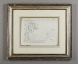 Scuola italiana del XIX secolo : Gruppo di quattro disegni raffiguranti paesaggi  - Asta Asta 381 | ARTE ANTICA E DEL XIX SECOLO - Dipinti del XIX secolo  Online - Associazione Nazionale - Case d'Asta italiane