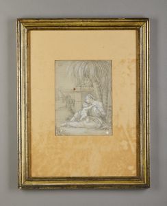 BORGHESI GIAMBATTISTA (1790 - 1846) : Riposo durante la fuga in Egitto  - Asta Asta 381 | ARTE ANTICA E DEL XIX SECOLO - Dipinti del XIX secolo  Online - Associazione Nazionale - Case d'Asta italiane