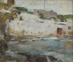 CASCIARO GIUSEPPE (1863 - 1945) - Paesaggio marino