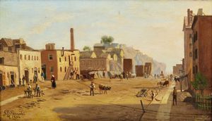 FERRARI GIOVANNI BATTISTA (1829 - 1906) - Scena di vita rurale