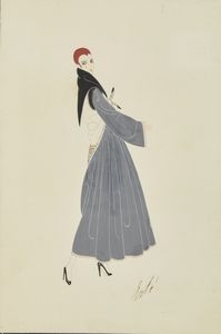 ERTE' (ROMAIN DE TIRTOFF) (1892 - 1990) : Coppia di bozzetti di moda  - Asta Asta 381 | ARTE ANTICA E DEL XIX SECOLO - Dipinti del XIX secolo  Online - Associazione Nazionale - Case d'Asta italiane