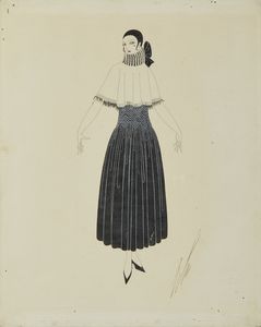 ERTE' (ROMAIN DE TIRTOFF) (1892 - 1990) : Coppia di bozzetti di moda  - Asta Asta 381 | ARTE ANTICA E DEL XIX SECOLO - Dipinti del XIX secolo  Online - Associazione Nazionale - Case d'Asta italiane
