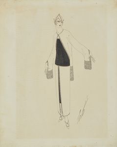 ERTE' (ROMAIN DE TIRTOFF) (1892 - 1990) : Coppia di bozzetti di moda  - Asta Asta 381 | ARTE ANTICA E DEL XIX SECOLO - Dipinti del XIX secolo  Online - Associazione Nazionale - Case d'Asta italiane