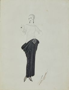 ERTE' (ROMAIN DE TIRTOFF) (1892 - 1990) : Coppia di bozzetti di moda  - Asta Asta 381 | ARTE ANTICA E DEL XIX SECOLO - Dipinti del XIX secolo  Online - Associazione Nazionale - Case d'Asta italiane