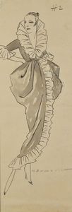 DUDOVICH MARCELLO (1878 - 1962) : Figura femminile  - Asta Asta 381 | ARTE ANTICA E DEL XIX SECOLO - Dipinti del XIX secolo  Online - Associazione Nazionale - Case d'Asta italiane