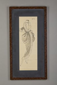 DUDOVICH MARCELLO (1878 - 1962) : Figura femminile  - Asta Asta 381 | ARTE ANTICA E DEL XIX SECOLO - Dipinti del XIX secolo  Online - Associazione Nazionale - Case d'Asta italiane