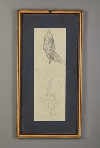 DUDOVICH MARCELLO (1878 - 1962) : Figura femminile  - Asta Asta 381 | ARTE ANTICA E DEL XIX SECOLO - Dipinti del XIX secolo  Online - Associazione Nazionale - Case d'Asta italiane