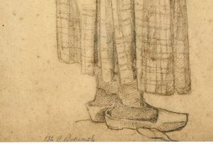 PONTREMOLI RAFFAELE  (1832 - 1906) : Popolana  - Asta Asta 381 | ARTE ANTICA E DEL XIX SECOLO - Dipinti del XIX secolo  Online - Associazione Nazionale - Case d'Asta italiane