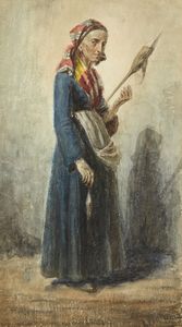 PONTREMOLI RAFFAELE  (1832 - 1906) - Popolana