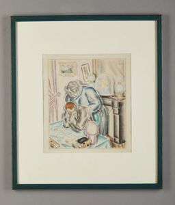 LEROY MAURICE (1885 - 1973) - Coppia di scene di genere