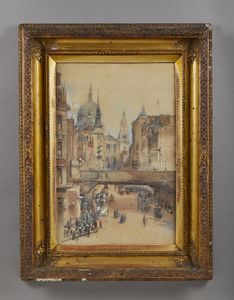 LAUDER CHARLES JAMES (1841 - 1920) : Saint Paul Cathedral  - Asta Asta 381 | ARTE ANTICA E DEL XIX SECOLO - Dipinti del XIX secolo  Online - Associazione Nazionale - Case d'Asta italiane