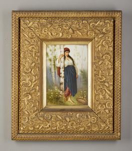 ARTISTA NORDEUROPEO DEL XIX SECOLO : Ritratto di popolana  - Asta Asta 381 | ARTE ANTICA E DEL XIX SECOLO - Dipinti del XIX secolo  Online - Associazione Nazionale - Case d'Asta italiane