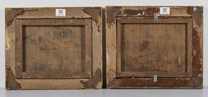 ARTISTA DEL XIX SECOLO : Coppia di dipinti raffiguranti paesaggi con volatili  - Asta Asta 381 | ARTE ANTICA E DEL XIX SECOLO - Dipinti del XIX secolo  Online - Associazione Nazionale - Case d'Asta italiane