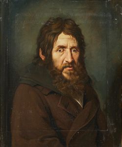 ARTISTA DEL XIX SECOLO - Ritratto d'uomo con barba