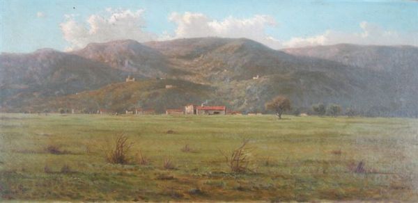 BERTEA ERNESTO Pinerolo (TO) 1836 - 1904 Paesaggio  - Asta Asta 144 - Dipinti - Associazione Nazionale - Case d'Asta italiane
