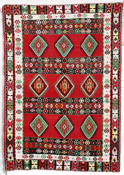 Kilim Persia inizio XX secolo  - Asta Tappeti - Associazione Nazionale - Case d'Asta italiane