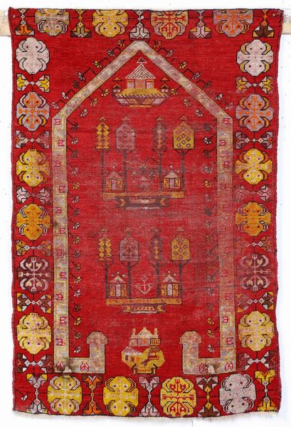 Tappeto Anatolia, inizio XX secolo  - Asta Tappeti - Associazione Nazionale - Case d'Asta italiane