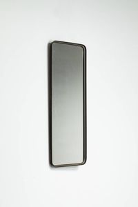 PRODUZIONE ITALIANA - Specchio con bordo in ottone. Anni '50 cm 103x41