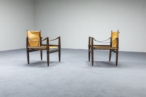 FRANCO LEGLER - Coppia di poltrone mod. Oasis