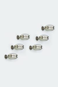 SERGIO MAZZA - Sei lampade a parete della serie Gamma C