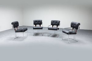 GUIDO FALESCHINI - Quattro poltroncine mod. Tucroma