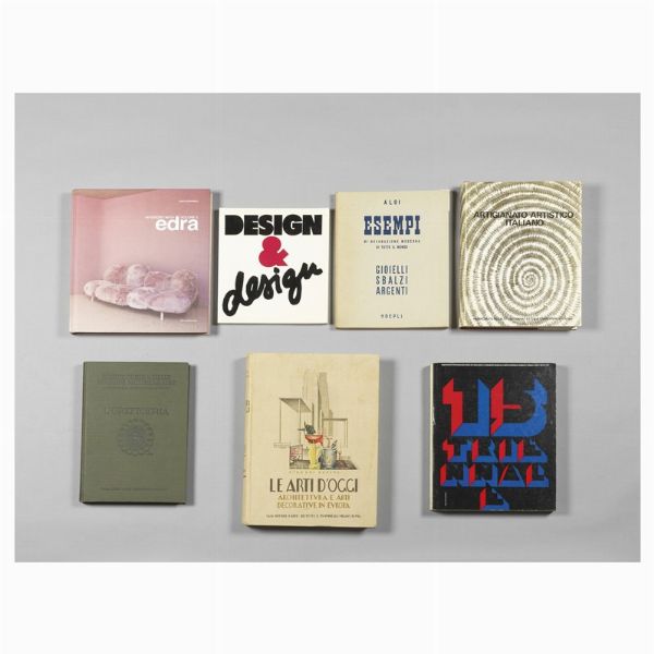 Sette volumi riguardanti artigianato ed arti decorative del &lsquo;900  - Asta Design e Arti Decorative del '900 - Associazione Nazionale - Case d'Asta italiane