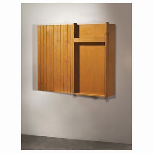 MOBILE BAR CON TAVOLINO A RIBALTA  - Asta Design e Arti Decorative del '900 - Associazione Nazionale - Case d'Asta italiane