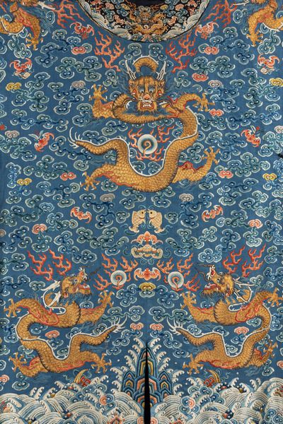 Abito di corte semi-formale maschile Jifu. Cina, secolo XIX  - Asta Arte orientale / 东方艺术 - Associazione Nazionale - Case d'Asta italiane