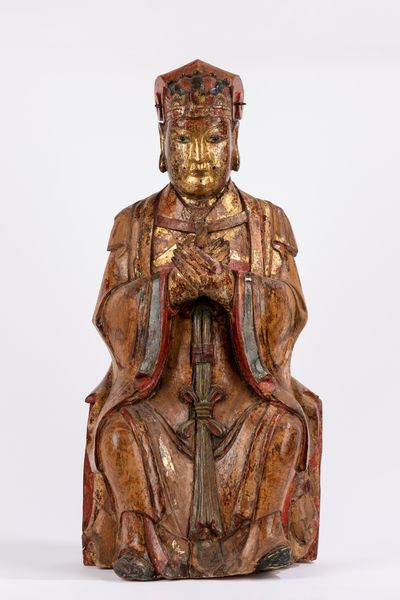 Scultura raffigurante divinit taoista. Cina, dinastia Ming (1368-1644)  - Asta Arte orientale / 东方艺术 - Associazione Nazionale - Case d'Asta italiane