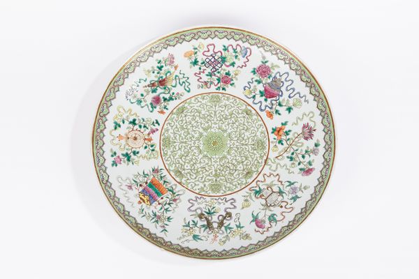 Grande piatto Bajixiang, marchio Guangxu e del periodo (1875-1908)  - Asta Arte orientale / 东方艺术 - Associazione Nazionale - Case d'Asta italiane