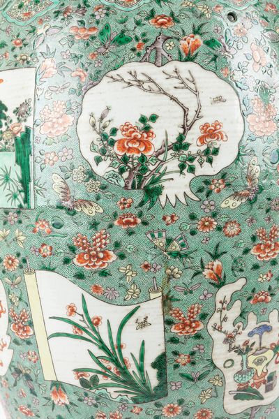 Grande vaso in porcellana Famiglia Verde. Cina, secolo XIX  - Asta Arte orientale / 东方艺术 - Associazione Nazionale - Case d'Asta italiane