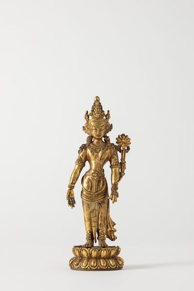 Scultura in bronzo dorato raffigurante Padmapani. Tibet, secolo XIX  - Asta Arte orientale / 东方艺术 - Associazione Nazionale - Case d'Asta italiane