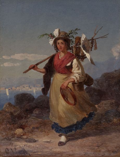 Karl Haase : Giovane popolana  - Asta Arte figurativa tra XIX e XX Secolo - Associazione Nazionale - Case d'Asta italiane