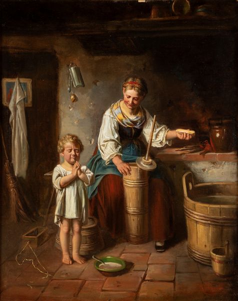 Pittore austriaco del XIX secolo : Coppia di scene d'interno  - Asta Arte figurativa tra XIX e XX Secolo - Associazione Nazionale - Case d'Asta italiane