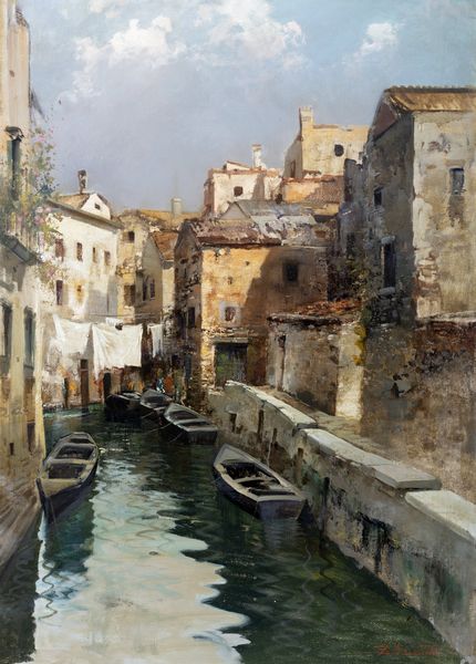 Ezelino Briante : Canale veneziano  - Asta Arte figurativa tra XIX e XX Secolo - Associazione Nazionale - Case d'Asta italiane