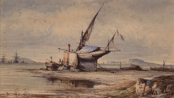 Consalvo Carelli : Veduta del golfo di Napoli da Margellina  - Asta Arte figurativa tra XIX e XX Secolo - Associazione Nazionale - Case d'Asta italiane