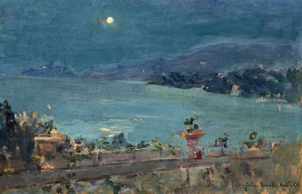 Francesco  Cangiullo : Rapallo, notturno da una terrazza sul mare  - Asta Arte figurativa tra XIX e XX Secolo - Associazione Nazionale - Case d'Asta italiane